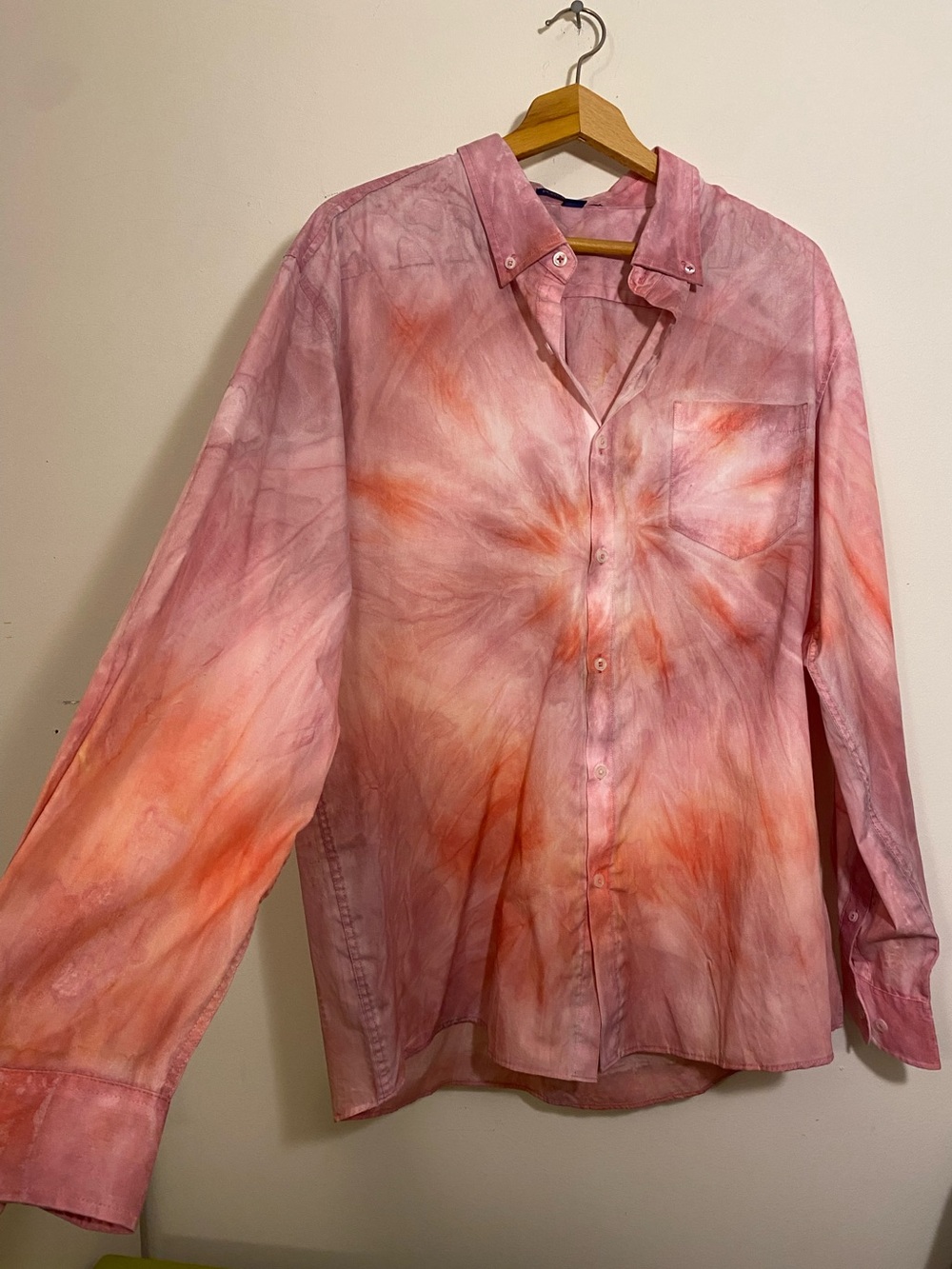 Tie-Dyed Button Down ☺️